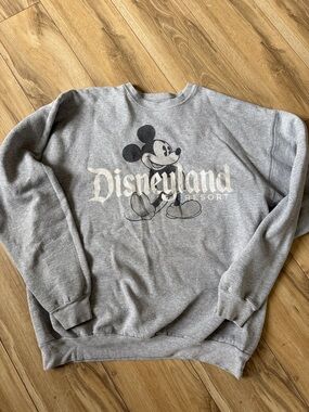 Vintage Gray Mickey Mouse Crewneck Sweatshirt